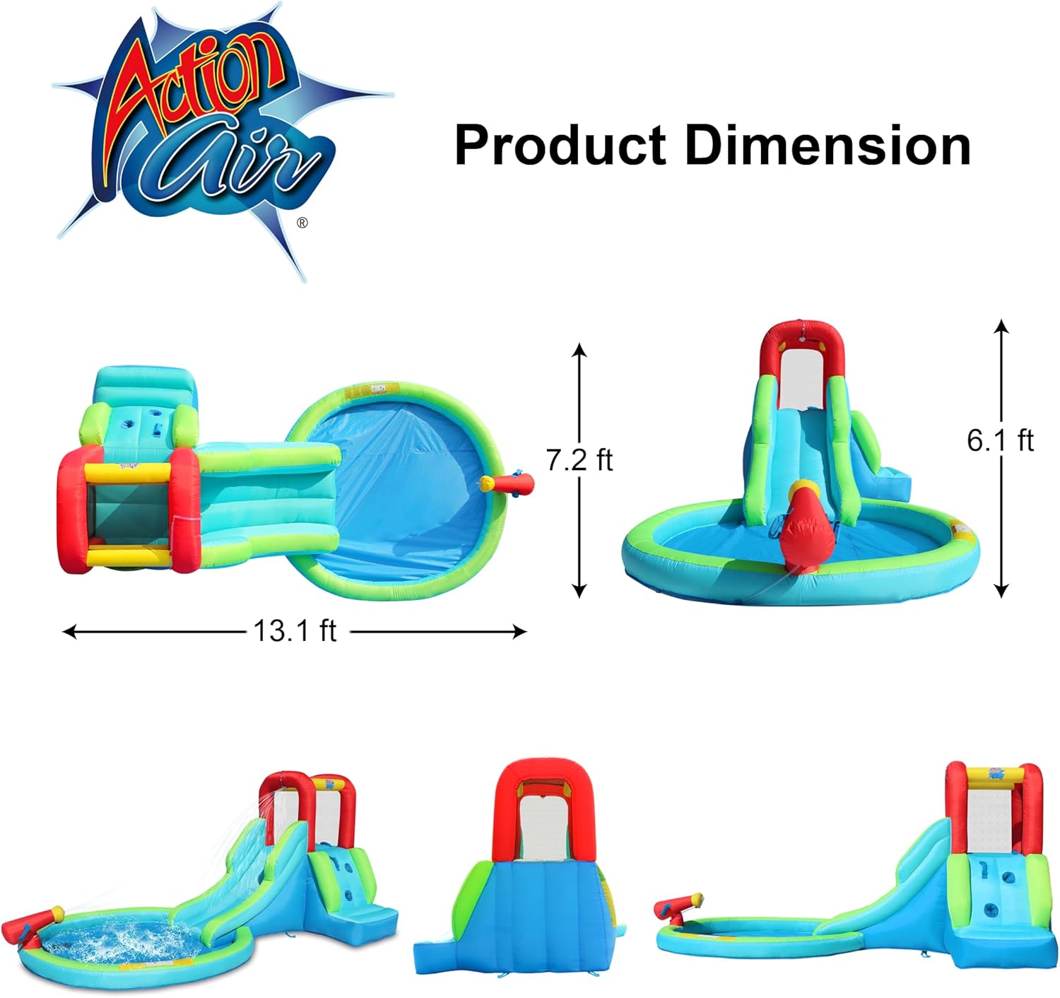 ACTION AIR Inflatable Waterslide
